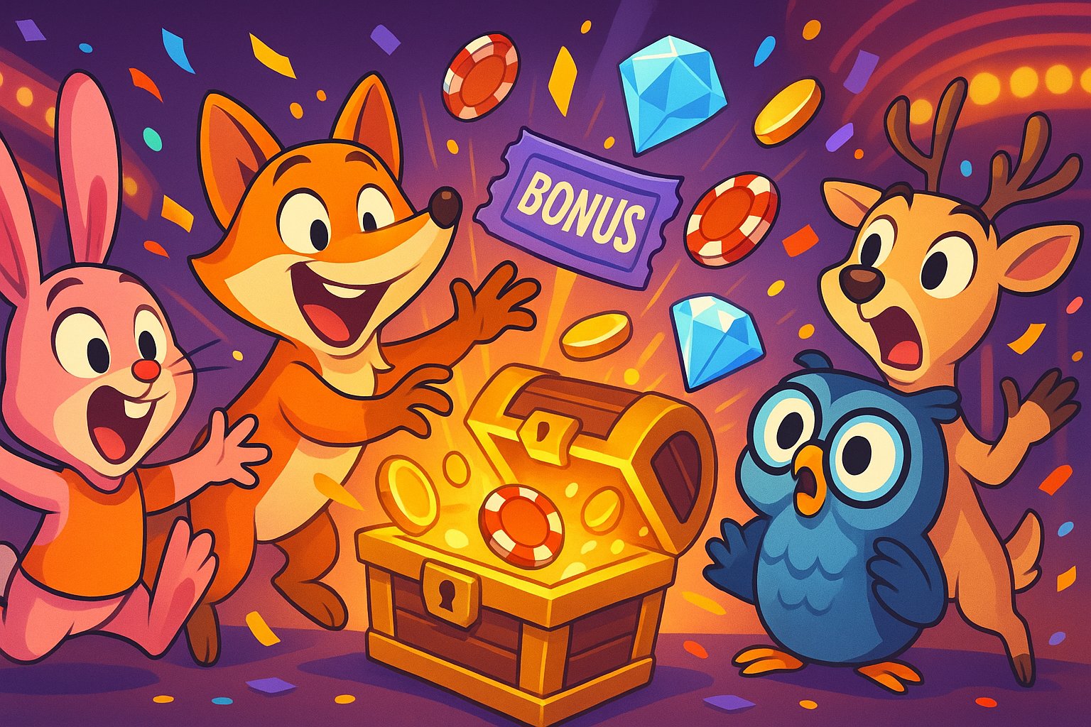 Tampilan berbagai mesin permainan slots digital yang menarik dan menghibur